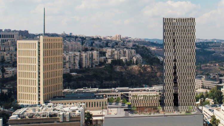 מגדל בן 25 קומות יוקם בגן הטכנולוגי הר חוצבים בירושלים