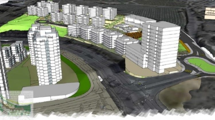 הדמיית השכונה החדשה בעוטף רמת רחל (משרד אדריכלים ארי כהן)