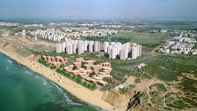 הדמיית שכונת "חזית הים הדרומית" בנתניה (עמוס ברנדייס אדריכלות ותכנון עירוני ואזורי)