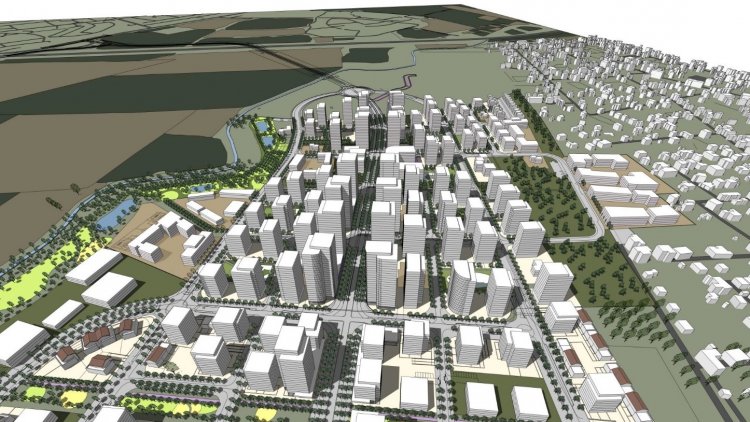 הדמיית תוכנית סירקין מזרח (עמוס ברנדייס - אדריכלות ותכנון עירוני ואזורי)