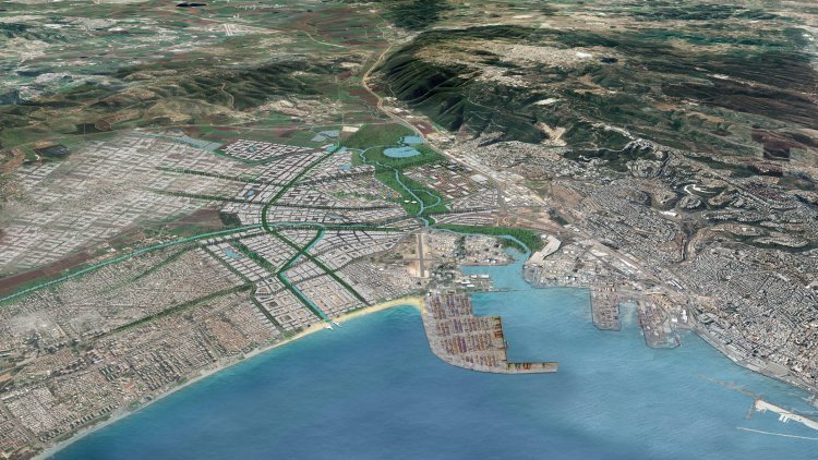 הדמיית תוכנית מפרץ חיפה החדש (יער קורין)