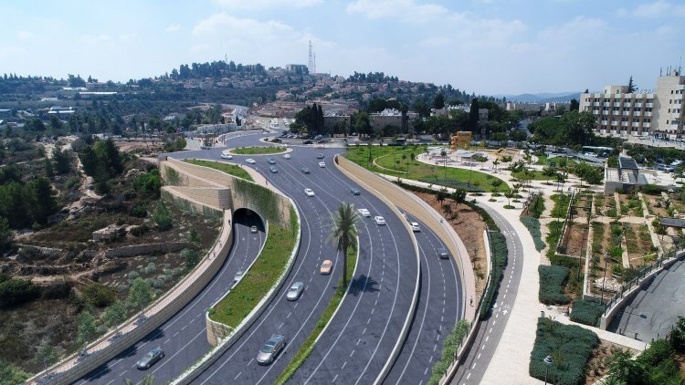 הדמיה מפלסית צומת אורה (צוות תוכנית אב לתחבורה ירושלים)
