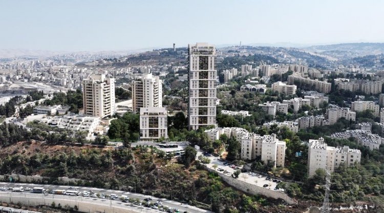 הדמיה של פרויקט ההתחדשות העירונית בירושלים (משרד אדריכלים יגאל לוי וסטודיו קסם הדמיות)