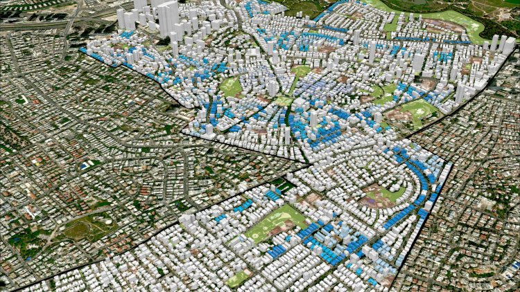 הדמיית התוכנית שתחליף את תמ"א 38 ברמת גן (כהן וינד ושות' אדריכלות ותכנון ערים) 