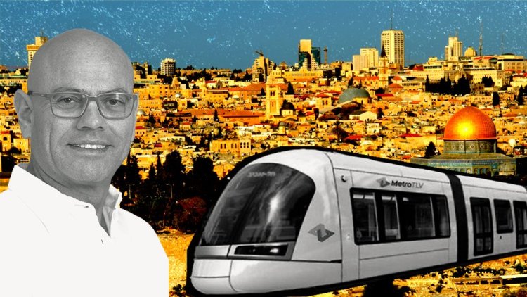 מנכ"ל מינהל התכנון, רפי אלמליח, על רקע ירושלים (לע"מ, שאטרסטוק) 