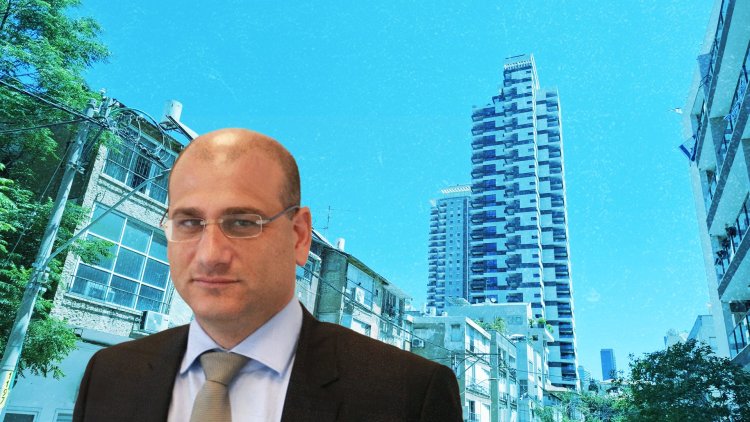 ארז רוזנבוך, יו"ר מגוריט, על רקע מגדל "גפן טאוור" בשכונת הגפן ברמת גן (עמית חכמוב, מרכז הנדל"ן) ארז רוזנבוך, יו"ר מגוריט, על רקע מגדל "גפן טאוור" בשכונת הגפן ברמת גן (עמית חכמוב, מרכז הנדל"ן)
