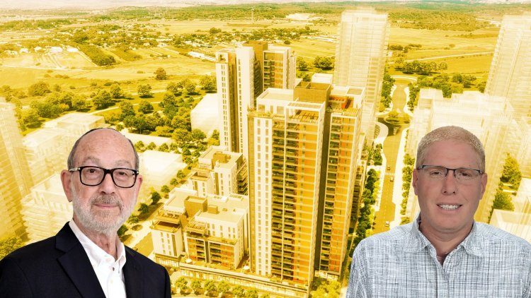 מנכ"ל דניה רונן גינזבורג והרשי פרידמן, בעל השליטה ויו"ר אזורים, על רקע הדמיה של הפרויקט בלוד (רמי חכם, תמר מצפי, 3Division) מנכ"ל דניה רונן גינזבורג והרשי פרידמן, בעל השליטה ויו"ר אזורים, על רקע הדמיה של הפרויקט בלוד (רמי חכם, תמר מצפי, 3Division)