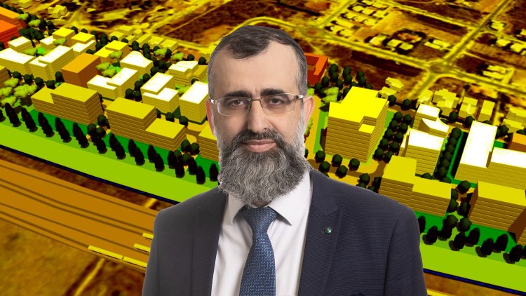יו"ר הותמ"ל נתן אלנתן על רקע הדמיה של התוכנית בבנימינה (ירז רוגובסקי, ער קורין - ניהול ותכנון, פרחי צפריר אדריכלים) יו"ר הותמ"ל נתן אלנתן על רקע הדמיה של התוכנית בבנימינה (ירז רוגובסקי, ער קורין - ניהול ותכנון, פרחי צפריר אדריכלים)