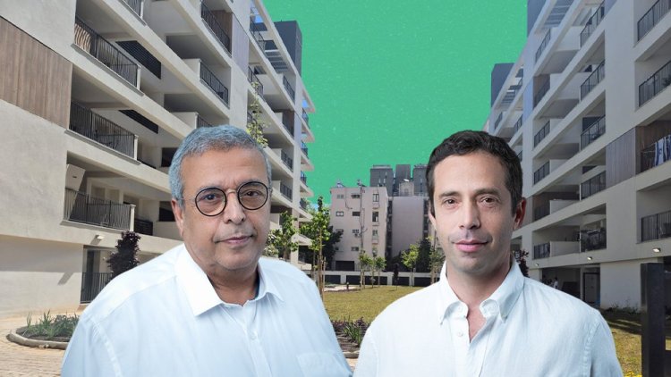 ראם רצון מנכ"ל אב- גד, ומיכאל רצון יו"ר אב-גד, על רקע הדמיה של הפרויקט בקריית אונו (שי שחר, אב-גד) ראם רצון מנכ"ל אב- גד, ומיכאל רצון יו"ר אב-גד, על רקע הדמיה של הפרויקט בקריית אונו (שי שחר, אב-גד)