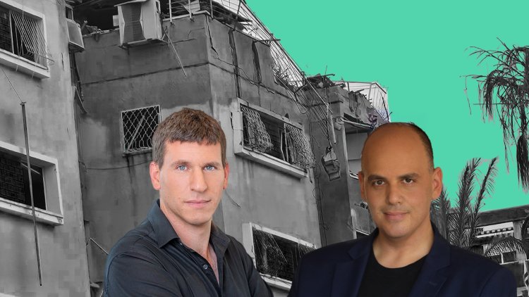 ראש עיריית בת ים צביקה ברוט ועמית גוטליב, יו"ר ארגון הקבלנים והבונים מחוז ת"א והמרכז (ראובן קפוצ'יניסקי, ויקימדיה, ענבל מרמי)