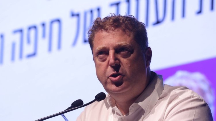 מנכ"ל מרכז הנדל"ן דן קצ'נובסקי, בכנס תוכנית העתיד של חיפה והצפון של מרכז הנדל"ן (דויד סקורי)