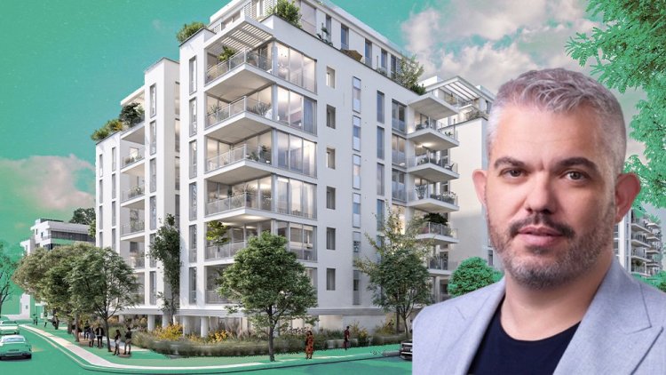 אלכס מריאש, מנכ"ל הכשרת הישוב התחדשות עירונית, על רקע הדמיה של הפרויקט בבבלי (ראובן קסטרו, סטודיו 84) אלכס מריאש, מנכ"ל הכשרת הישוב התחדשות עירונית, על רקע הדמיה של הפרויקט בבבלי (ראובן קסטרו, סטודיו 84)