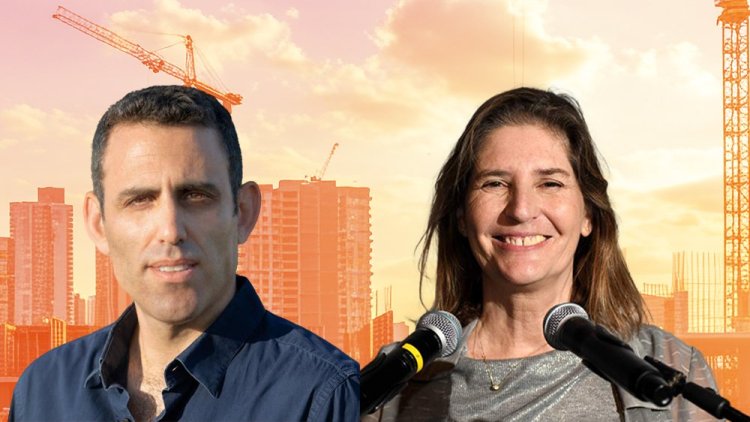 ארנה אנג'ל, יו"ר התאחדות האדריכלים, וראש מועצת אבן יהודה מתן כצמן (רמי חכם, זיו אורן) ארנה אנג'ל, יו"ר התאחדות האדריכלים, וראש מועצת אבן יהודה מתן כצמן (רמי חכם, זיו אורן)