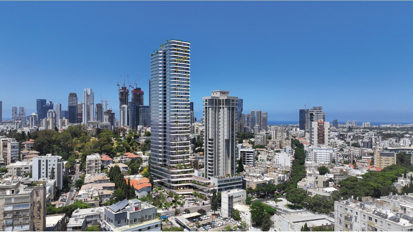 הדמיה של התוכנית ברחוב ביאליק (מילוסלבסקי אדריכלים)
