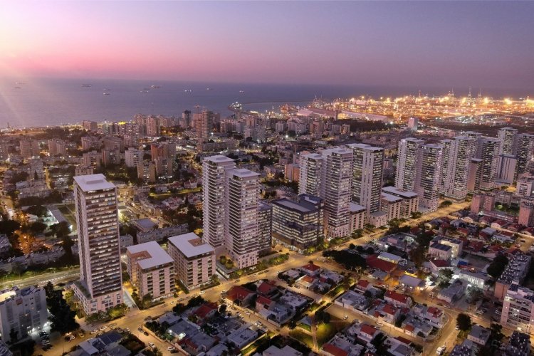 הדמיה של תוכנית הענק באשדוד (גיל מינסטר אדריכלים)