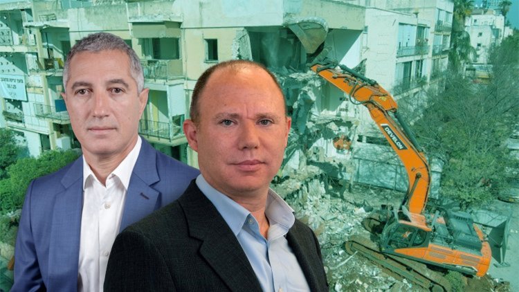 ברק בנסקי, משנה למנכ"ל, מנהל חטיבת ההשקעות של כלל, ועמי פרץ, מנכ"ל בוני התיכון (סיון פרג, דוד סקורי, גל פליבה)