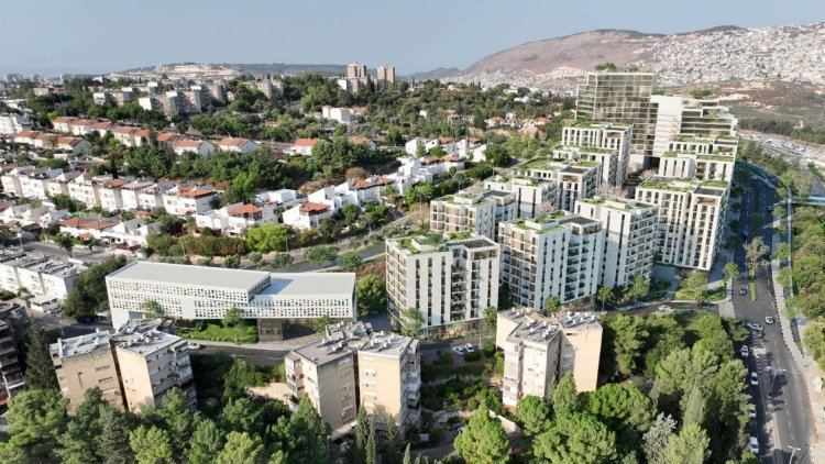 הדמיה של התוכנית בכרמיאל (משרד א.ב. אדריכלים) הדמיה של התוכנית בכרמיאל (משרד א.ב. אדריכלים)