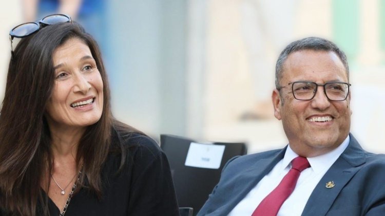 ראש העיר משה ליאון ואריאלה רג'ואן (ארנון בוסאני, דוברות עיריית ירושלים)