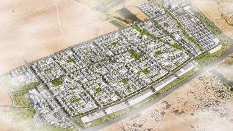 הדמיית הרובע הראשון של מנורה בדרום (מן שנער אדריכלים)
