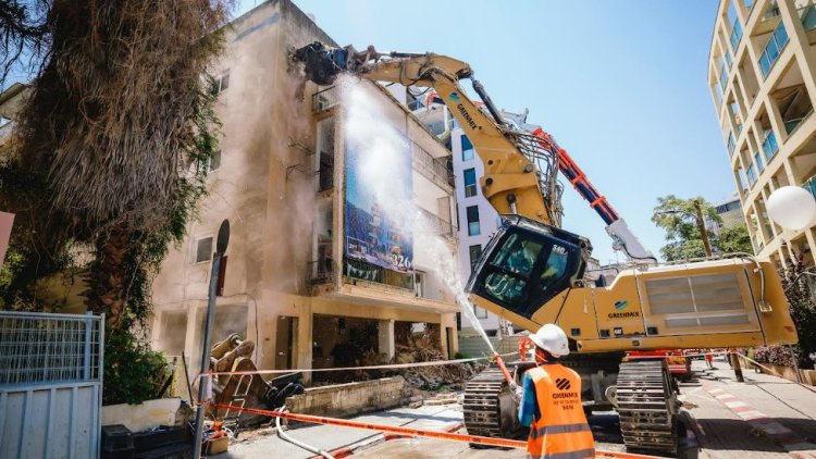 עבודות ההריסה בת"א (אקליפס מדיה)