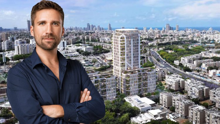 דניאל עירון, מנהל תחום ההתחדשות העירונית בשיכון ובינוי נדל”ן, על רקע הדמיה של הפרויקט בנווה עופר (מיכה לובוטון, מילוסלבסקי) דניאל עירון, מנהל תחום ההתחדשות העירונית בשיכון ובינוי נדל”ן, על רקע הדמיה של הפרויקט בנווה עופר (מיכה לובוטון, מילוסלבסקי)