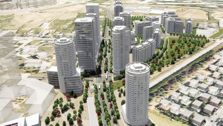 הדמיה של התוכנית בבאר יעקב (משרד פרחי צפריר אדריכלים)