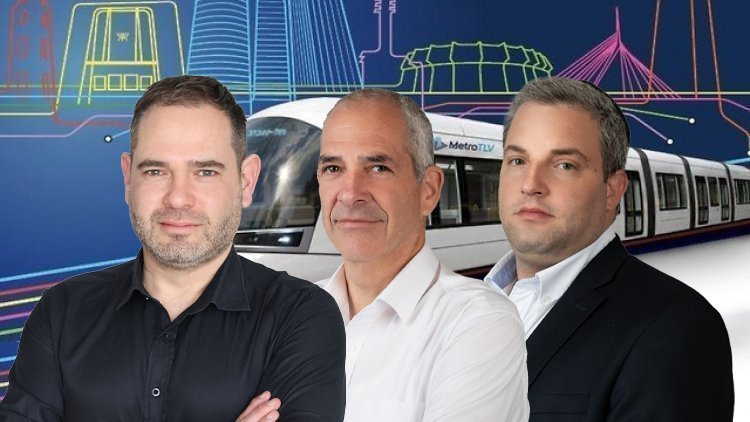 מימין: ישראל אלתר, שמואל שוב, עודד לנדאו ( איתמר סיידא, דנה קופל) 