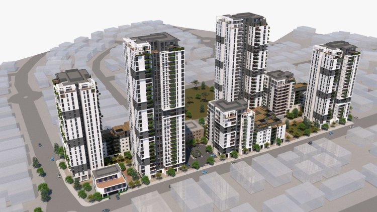 הדמיית הפרויקט בקרית ביאליק (אדריכל יהונתן כהן ליטאנט)