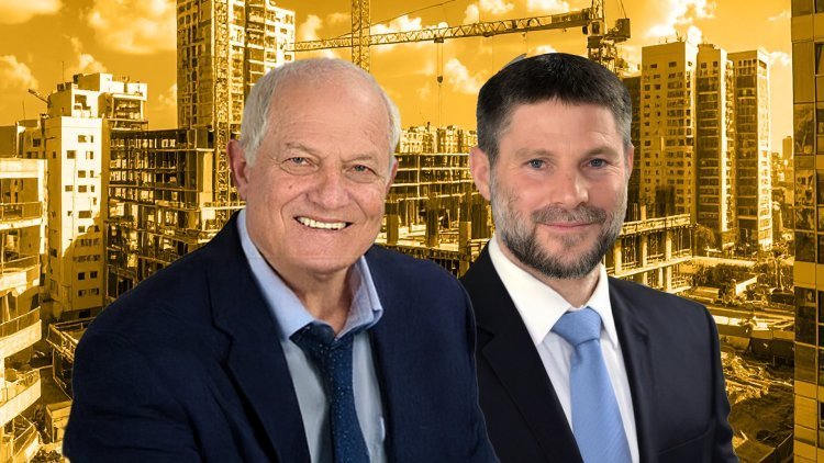 שר האוצר בצלאל סמוטריץ' ושר השיכון חיים כץ (אבי אוחיון, לע"מ, ויקימדיה) שר האוצר בצלאל סמוטריץ' ושר השיכון חיים כץ (אבי אוחיון, לע"מ, ויקימדיה)