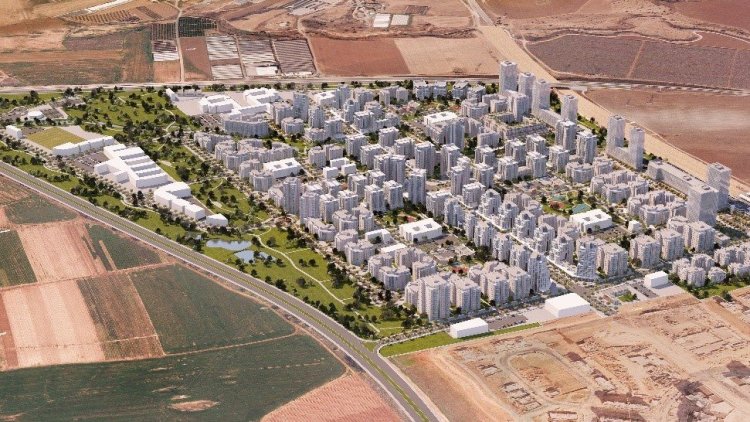 הדמיית קריית גת-הרחבה צפונית (עומר מסלר ארמון אדריכלים) הדמיית קריית גת-הרחבה צפונית (עומר מסלר ארמון אדריכלים)