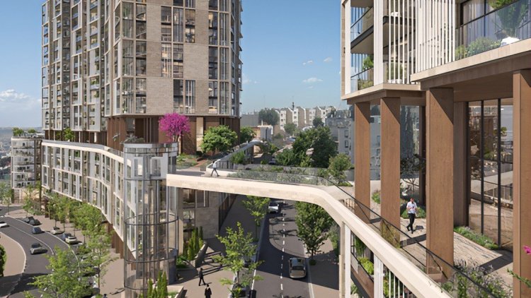 הדמיה של התוכנית בפסגת זאב (פרוס אדריכלים)