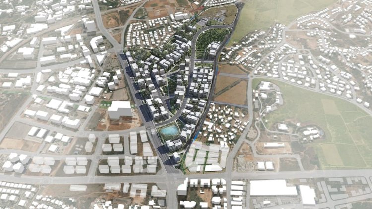 הדמיה של התוכנית בנס ציונה ( גורדון אדריכלים ומתכנני ערים)