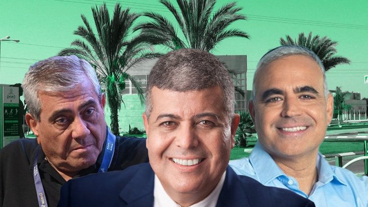 מימין: אפי שקדי, איציק דנינו, יגאל דמרי (טל גבעוני, מאור צברי, רועי טפר, יצחק קריספל, ויקימדיה) 