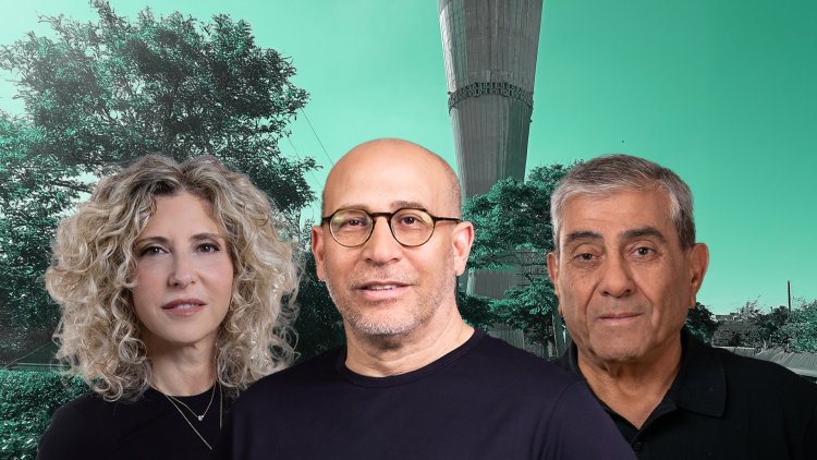 מימין: יגאל דמרי, בעלים ומנכ"ל ב-י.ח. דמרי, יו"ר ארכימדס אייל לפידות, מנכ"לית לפידות טלי ריצ'מן (עוזי אברהם, הגר בדר, דרור סיתהכל, ויקימדיה)