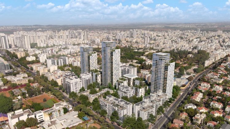 הדמיה של הפרויקט בפתח תקווה (סטודיו אלכס לובימוב)