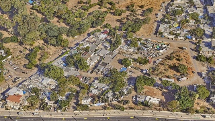 מתחם נס לגויים במבט מהאוויר (צילום: Simplex 3D) 