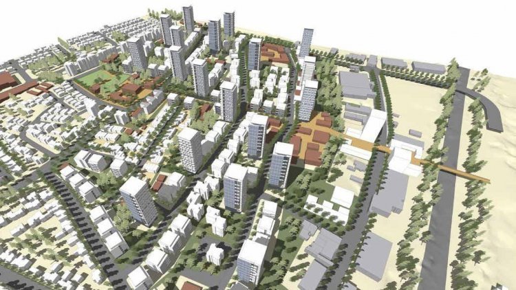 הדמיית מתחם רמת אליהו (נעמה מליס אדריכלות ובינוי ערים)