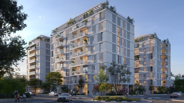 הדמיית מתחם חנקין בחולון שמקדמת נתנאל (סטודיו אור)