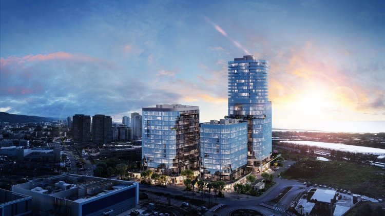 הדמיה של הפרויקט של שתית בטירת כרמל ( (evolve media)