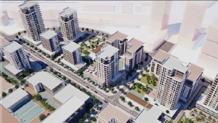 הדמיה של התוכנית בבאר שבע (מרדכי אבירם, מתוך התוכנית) 