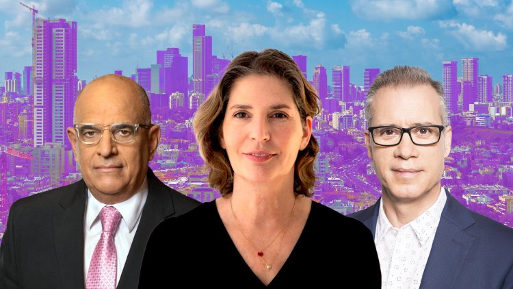 מימין: אדר' גיל שנהב, יו"ר התאחדות האדריכלים אורנה אנג'ל ועו"ד יובל גלאון (גיא גלעד, ורדה ליבמן, אייל טואג)