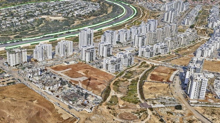 שכונת אור ים באור עקיבא (מידול תלת מימד Simplex 3D)