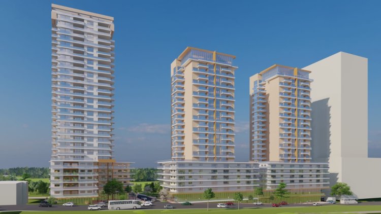 הדמיה של התוכנית בטירת כרמל (אדריכל אריה מאייר)