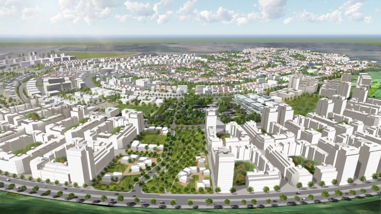 הדמיית השכונה החדשה (יער קורין אדריכלים)