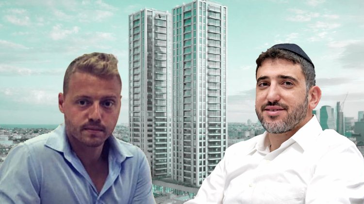 ישראל אבוחצירא, מנכ״ל ישראקפ גרנד, ואורי גנץ, סמנכ"ל התחדשות עירונית בקבוצת נתיב (ישראקפ, נתיב, יסקי אדריכלים)