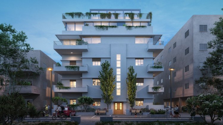 הדמיית הפרויקט בתל אביב (Pitom)