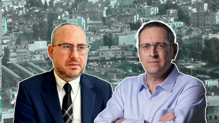 מנכ"ל שיכון ובינוי עמית בירמן יו"ר ועדת הערר המחוזית ת"א, עו"ד הלל גלקופ (עומר סומך, באדיבות ועדת הערר המחוזית ת"א, איתן, ויקימדיה) 