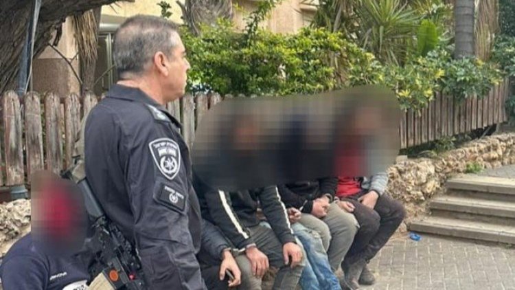 השב"חים שנתפסו בהדר יוסף (דוברות המשטרה)