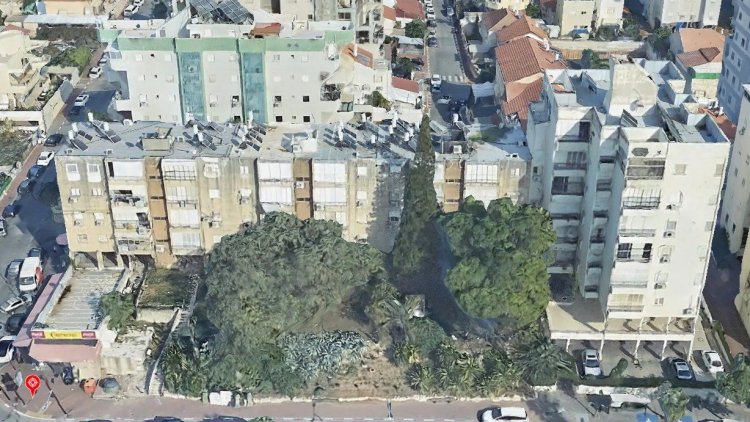 מיקום פרויקט ההתחדשות במרכז רחובות (סימפלקס)