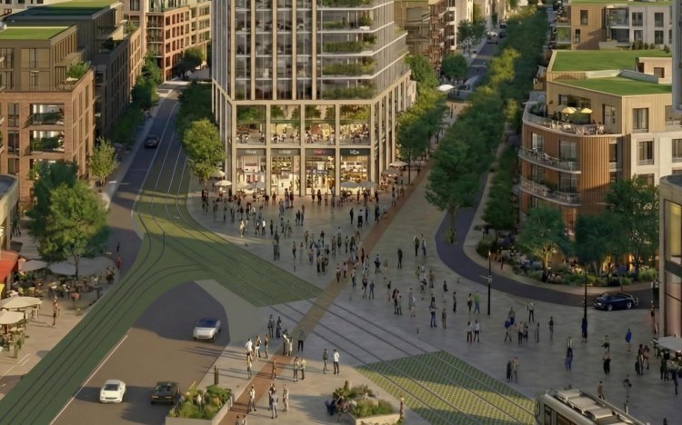 הדמיה של התוכנית במתחם המשתלה (פרוס אדריכלים)